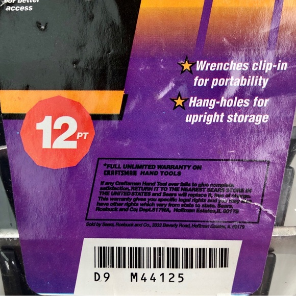 CRAFTSMAN 8 PIECE 12 POINT STANDARD COMBINATION WRENCH SET - Picture 6 of 6